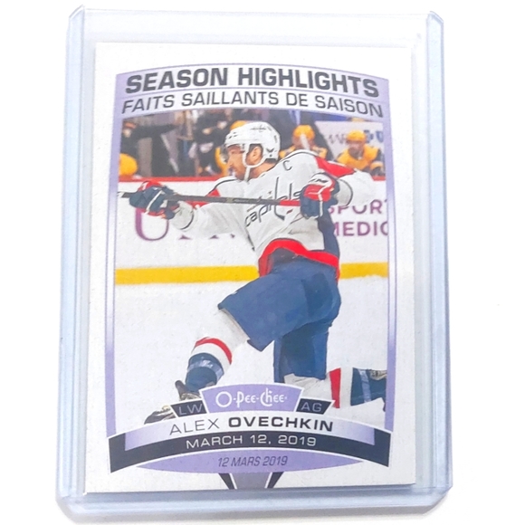 Alexander Ovechkin 2019-20 OPC League Leaders Washington Capitals Cards - Picture 1 of 2